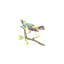 Myrtle Warbler Painting by Fern Cassidy-26765368-26765369