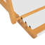 Ensemble de 2 chaises longues pliantes en bois d'eucalyptus massif