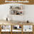 6 Tier Wire Countertop Rack,18" Wide Metal Book Display Rack Mag...