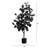 4Ft. Artificial Halloween Black Oak Tree