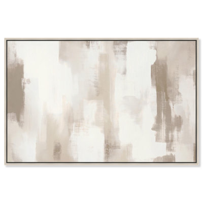 Art Remedy Neutral Abstracts Canvas Winter Mist II