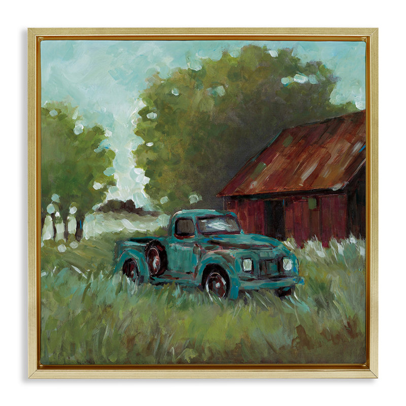 Cadre flottant Expressionist, conçu par Wani Pasion, H 18 po x l 18 po, Cadre flottant métallique doré