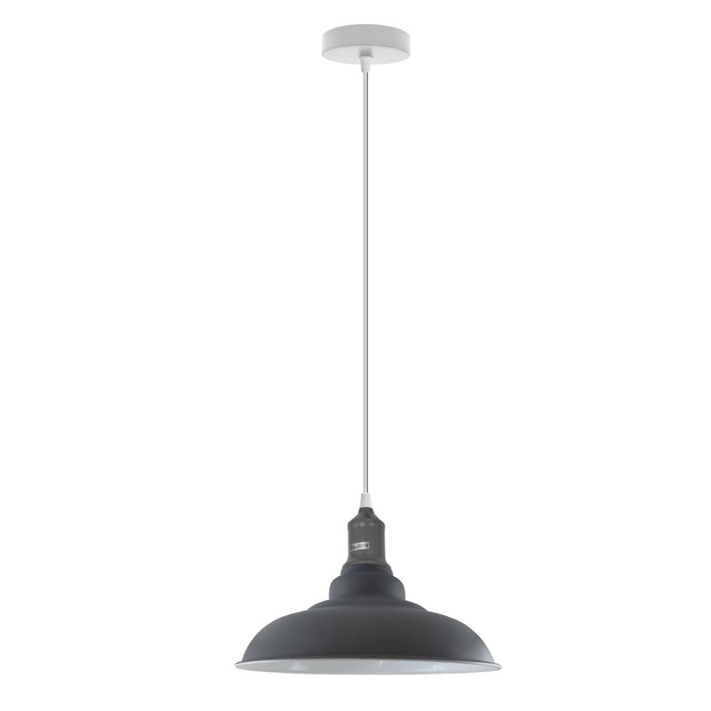 Emraan 1 - Light White Single Pendant, No, Grey