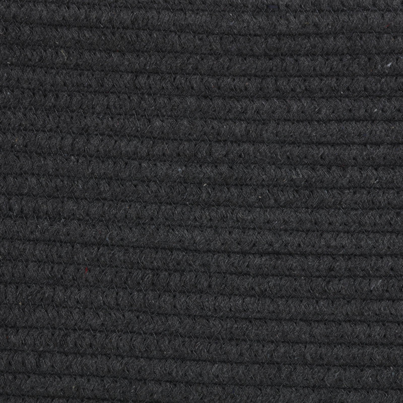 repose-pieds corde carrée Aspenson, Mélange de polyester gris / blanc