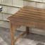 Banc d'extérieur rustique avec motif de losanges