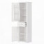Armoire de rangement haute avec 4 portes et tablette réglable-400601224
