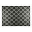 Tapis de couleur gris en coton panaché handwoven à tissage plat treillis Pettiford