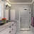 Kinkade 29.75" - 30.25" W x 72" H Frameless Hinged Shower Door-92829943