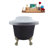 61'' x 27.6'' Freestanding Soaking Acrylic Bathtub-66366908-90754236
