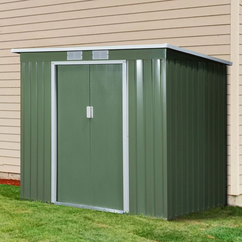 7 ft. W x 4 ft. D Metal Garden Shed