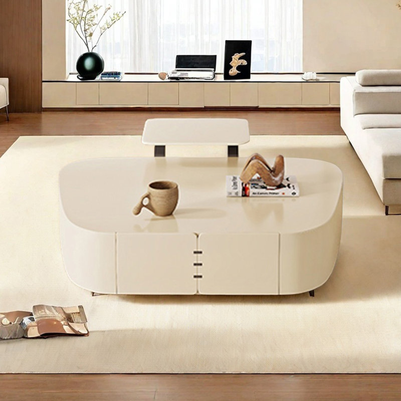 Table basse simple de style crème moderne