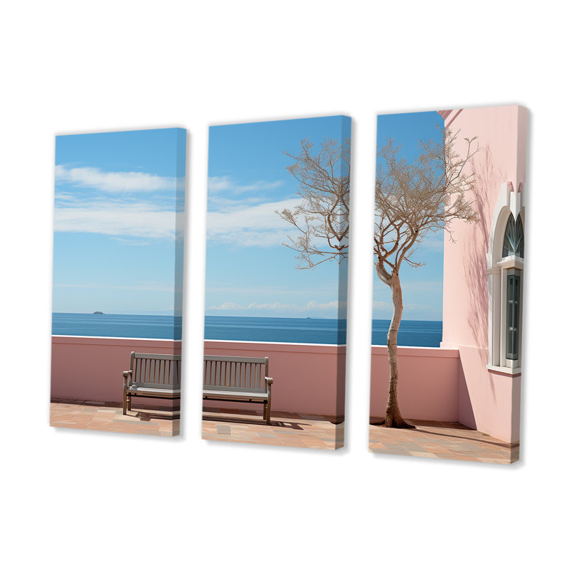 «Coastal Dream», ensemble d'art mural sur toile, H 40 po x l 60 po x P 1 po