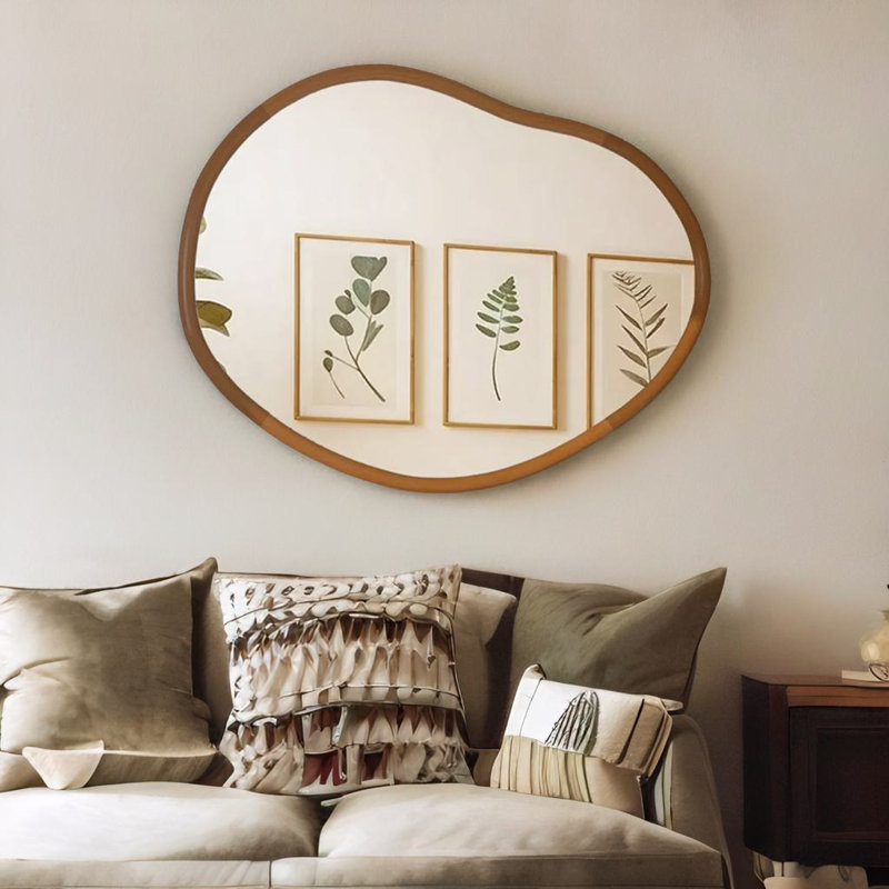 Merrillville Solid Wood Irregular Mirror