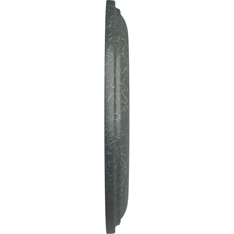 Médaillon de plafond à feuilles d'acanthe Endurathane Attica, diamètre extérieur 53 1/2 po x P 3 1/2 po (convient aux auvents jusqu'à 4 5/8 po), fini craquelé Gobi peint à la main