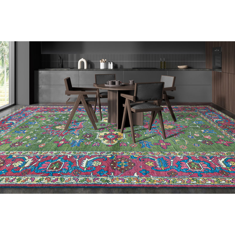 Hand-Knotted High-Quality Purple Area Rug