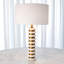 Marble Stack Lamp-White