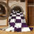 Machine Washable Checkered Beige Area Rug-1092766317