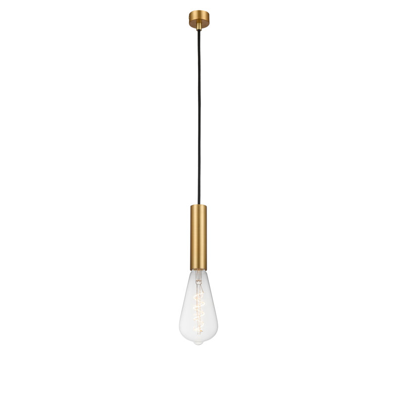Luminaire suspendu à 1 lumière Gonnelli, H 11,88 po x l 3,75 po x P 3,75 po, Silver