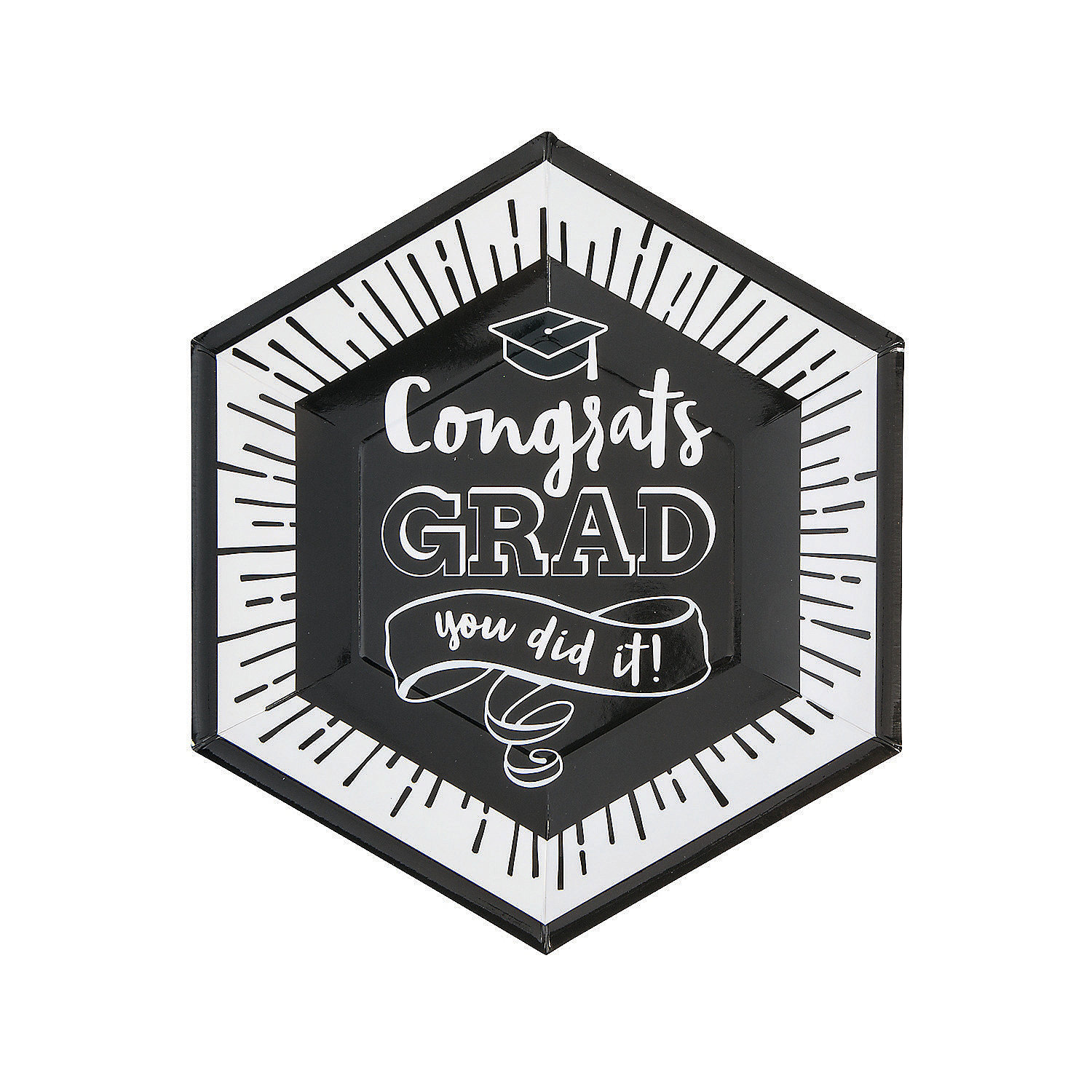 The Party Aisle™ Billups Congrats Grad Paper Disposable Dinner Plates ...