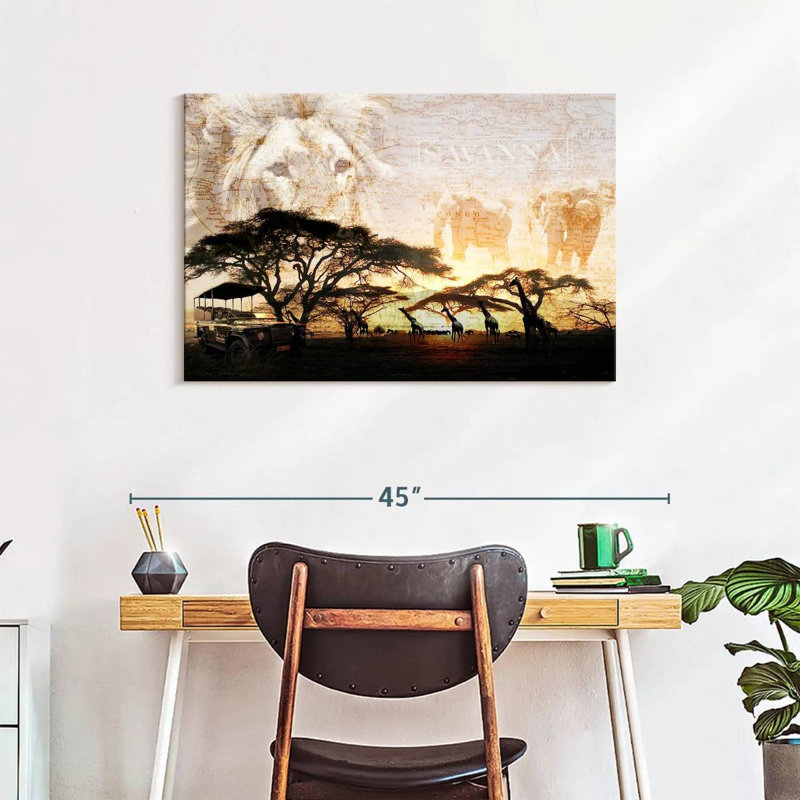 Ravi Savanna, 24" H x 36" W