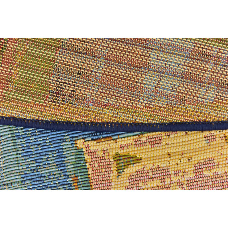 Merrimac Washable Geometric Indoor / Outdoor Rug, Rectangle 2'2" x 3'1"