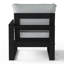 Chaise de patio à accoudoirs droits avec cadre-1134891420-1134891417