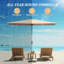 Rectangle Patio Umbrella With Crank Lift And Tilt Function(Patio Umbrella)-2099349413-2099349418