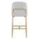 Angelick Upholstered Counter Stool with Metal Frame