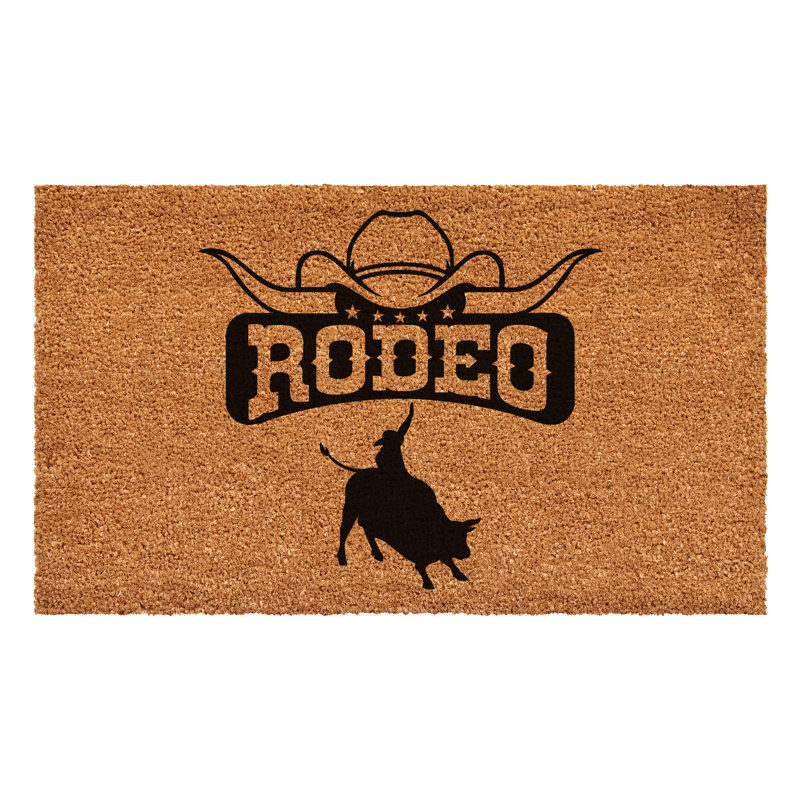 Tapis antidérapant pour l'intérieur et l'extérieur Triamkitsawat Rodeo, L 24 po x L 36 po