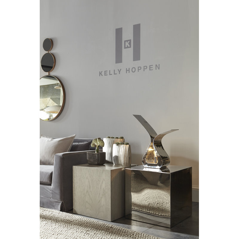 Oakland End Table, Gray Lacquer