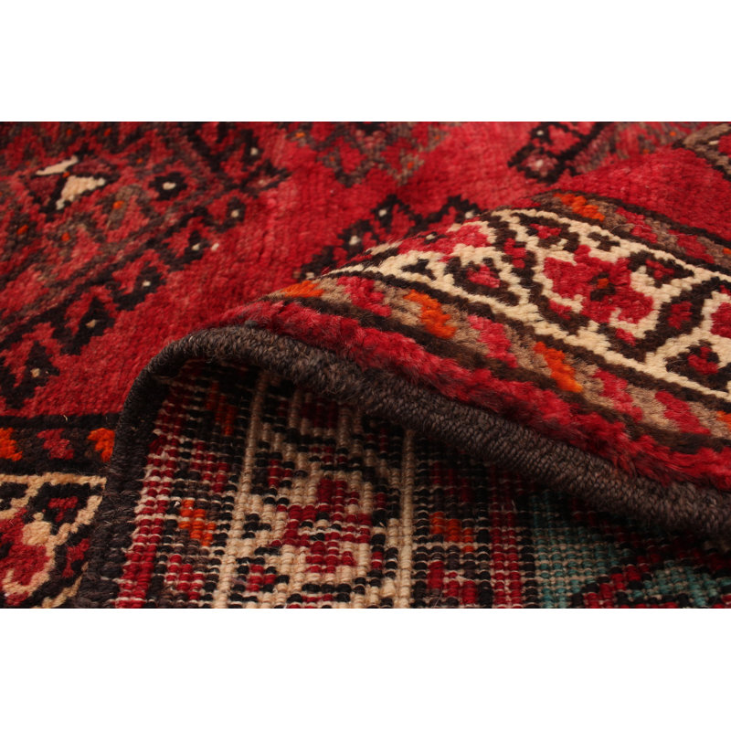 Tapis zone en laine 10 pi 1 po x 9 pi 10 po "one-of-kind" noué la 1980 anatolian red Rayo