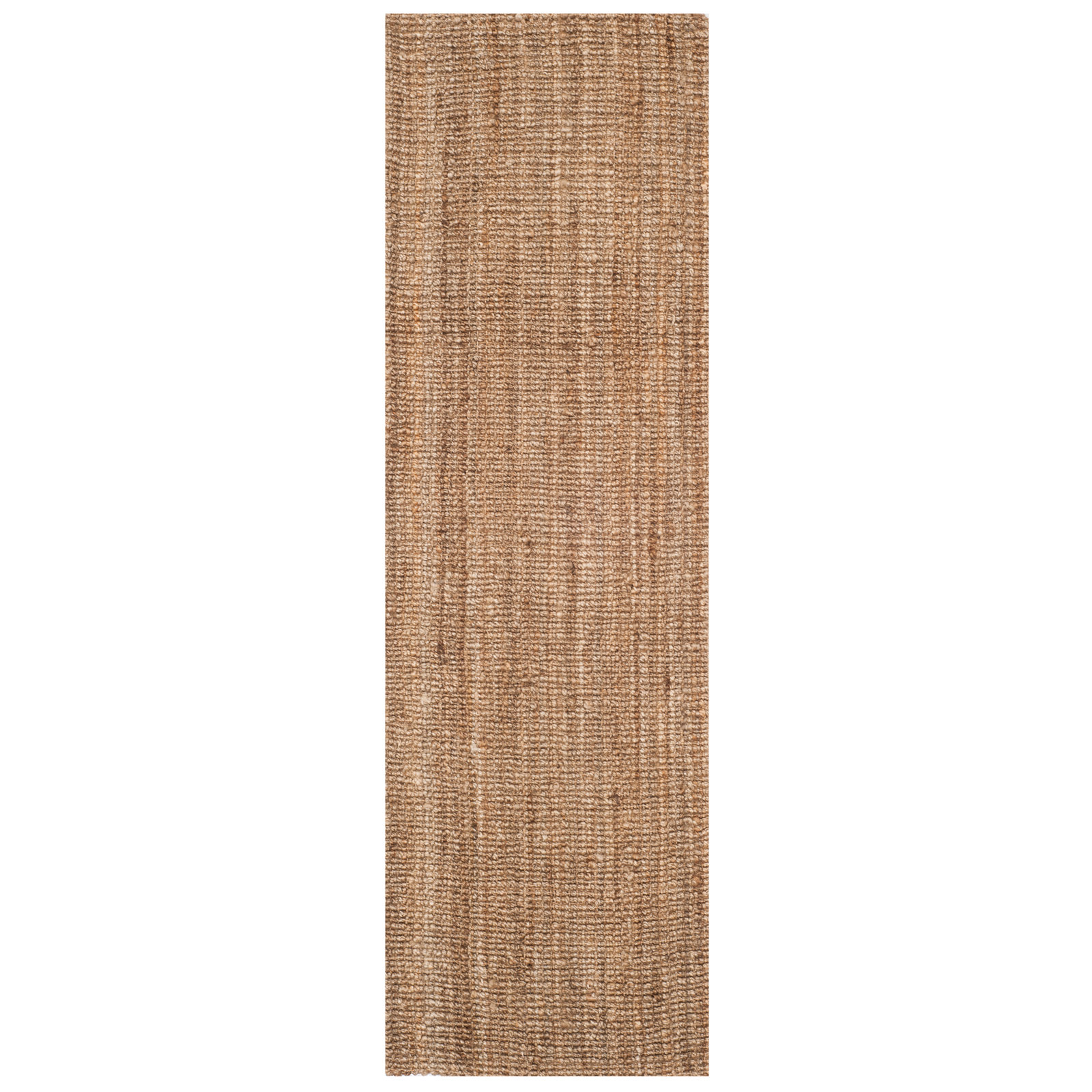 Alda Natural Gray Hand-Woven Jute Rug, Runner 2'6" x 12'