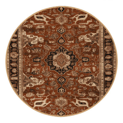 Tapis brun lavable à la machine