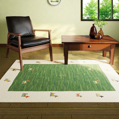 Tapis rectangulaire Lenette avec envers antidérapant