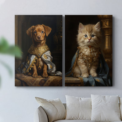 ANIMAUX série CXC - Toile tendue avec châssis de qualité supérieure - Prêt à être accroché