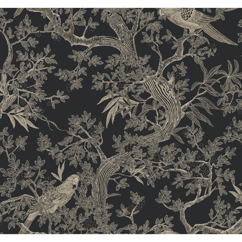 Papier peint Regal Ridge, Noir