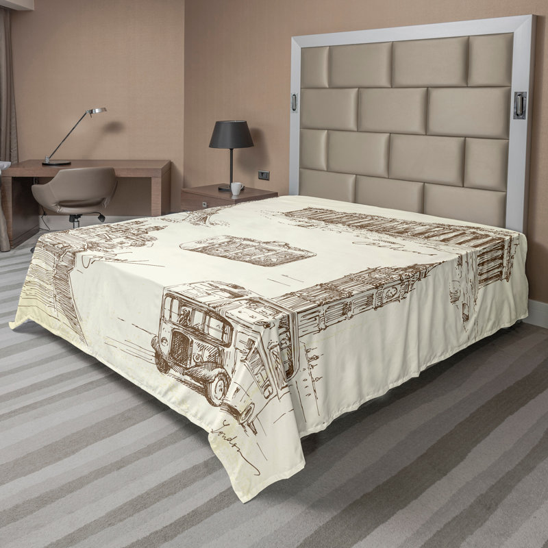 Drap-housse Ambesonne, Drap plat très grand californien