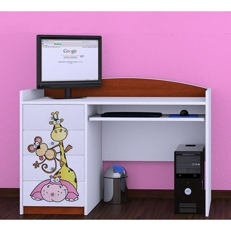 Toulouse 125cm Computer Desk, Brown