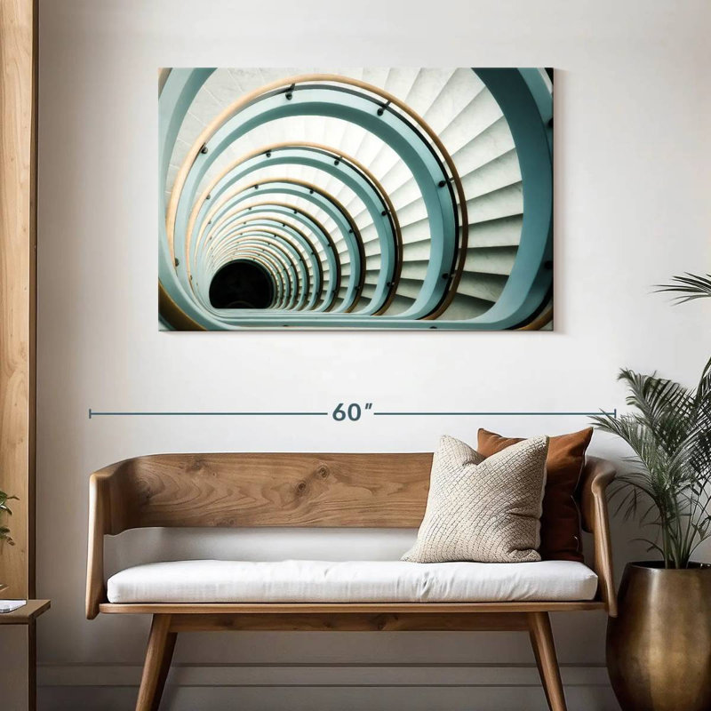 Long Staircase, 30" H x 45" W