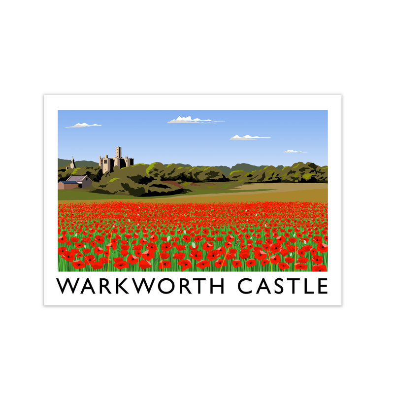 Warkworth Castle 1 Piece Wall Art, 594 cm H x 814 cm W
