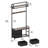 Hall Tree With 2 Movable Drawers, Shoe Storage, Shelves And Garment Racks, 5-In-1 Entryway Bench With 23 Hooks (Fixed And Movable)