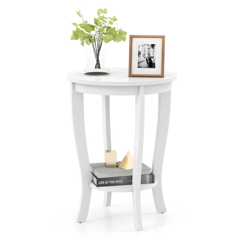 Lediana End Table, White