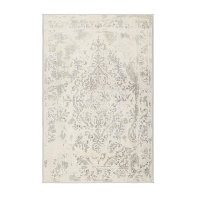 Tapis beige/gris traditionnel Osha