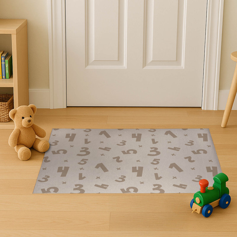 Paillasson d'intérieur Number Match, Taupe, L 60 po x L 84 po