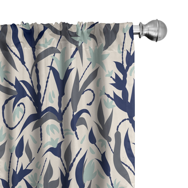 Semi Sheer Curtain Pair, 56" W x 63" L