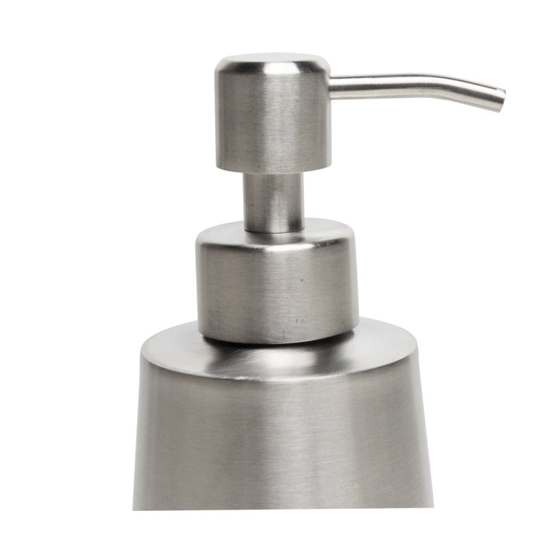 Distributeur de savon ou de lotion de qualité supérieure pour comptoir avec bouteille de grande capacité, nickel brossé