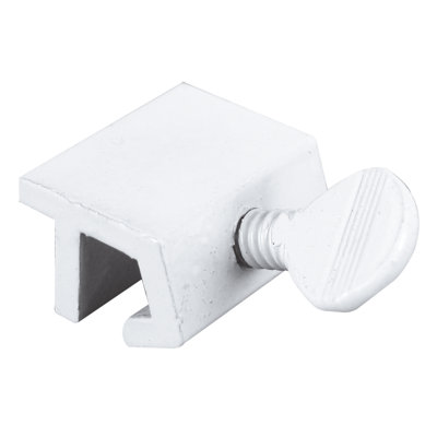 Aluminum, White Finish, Sliding Window Security Lock (4-Pack)