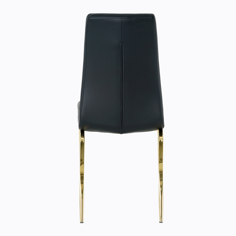 Chaise Kejaun, Noir, noir, noir, noir, Doré