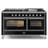 ILVE Majestic II Series 60 inch Dual Fuel Range with 9 Burners, Griddle (Glass Door)-114373863-114373837