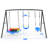 Swing Set with 45" Swing and Toddler Swing, Belt Swing 500lbs